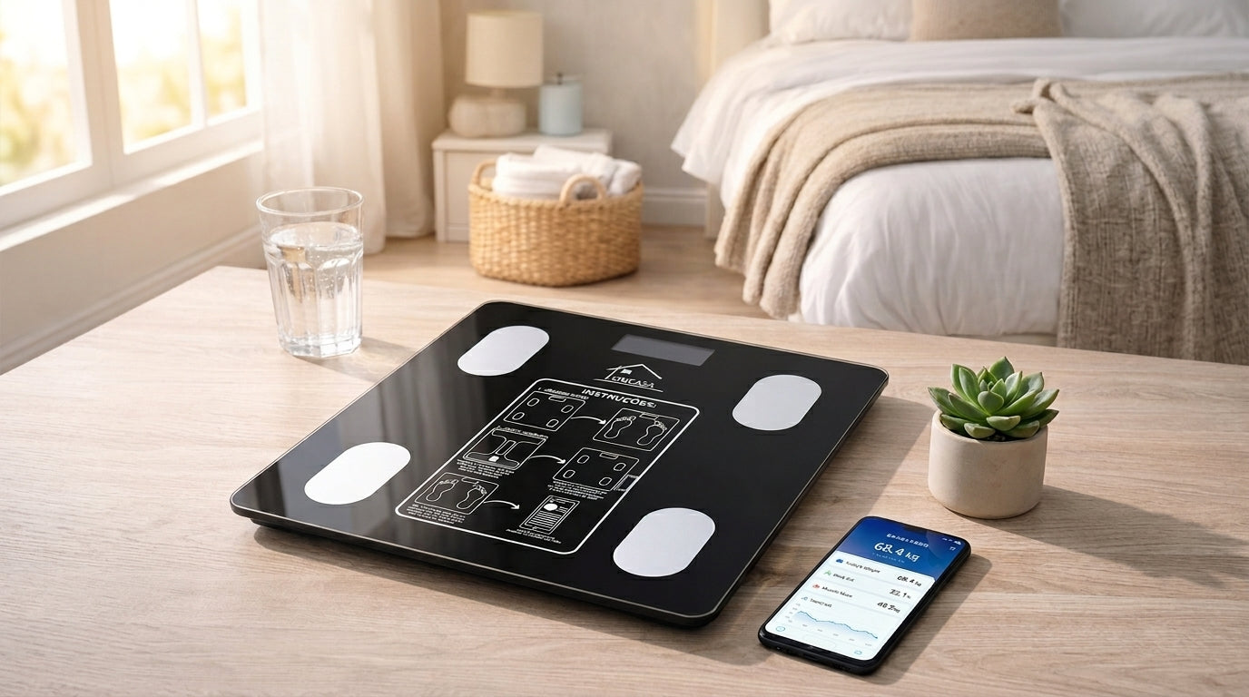 🔥 Balança Digital Bioimpedância Bluetooth APP Smart 140kg Preta