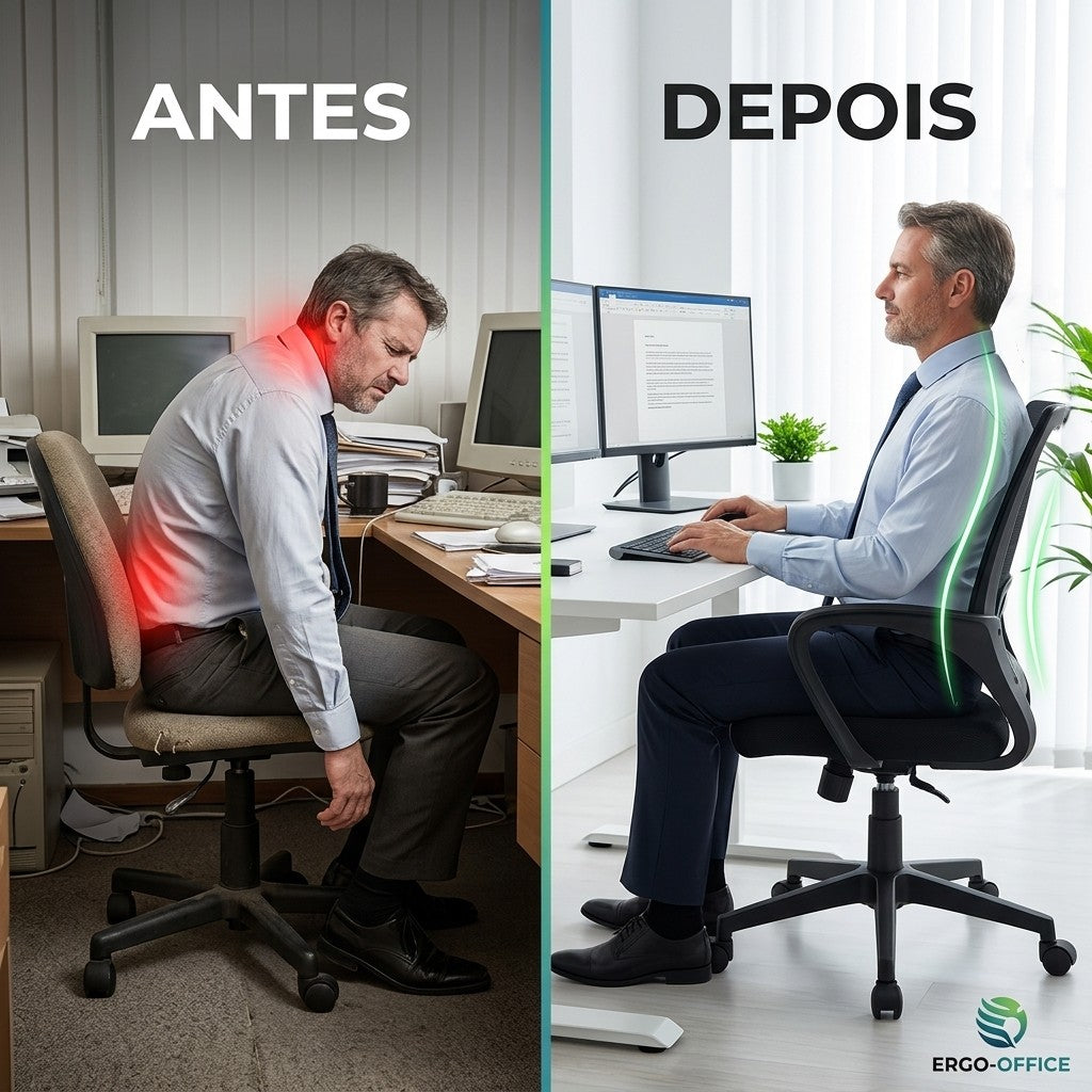 Cadeira Executiva Escritório Preta