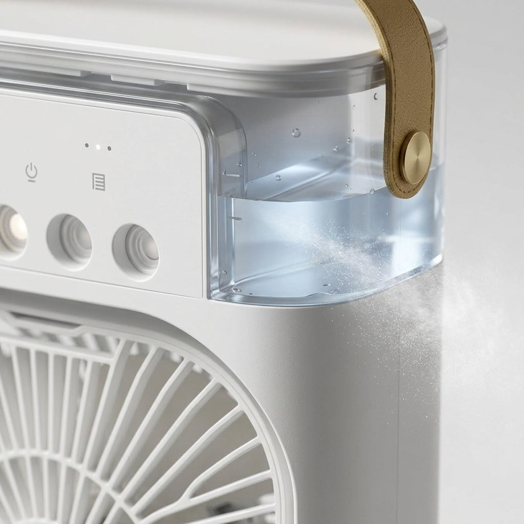 Ventilador Climatizador Portátil USB - Branco