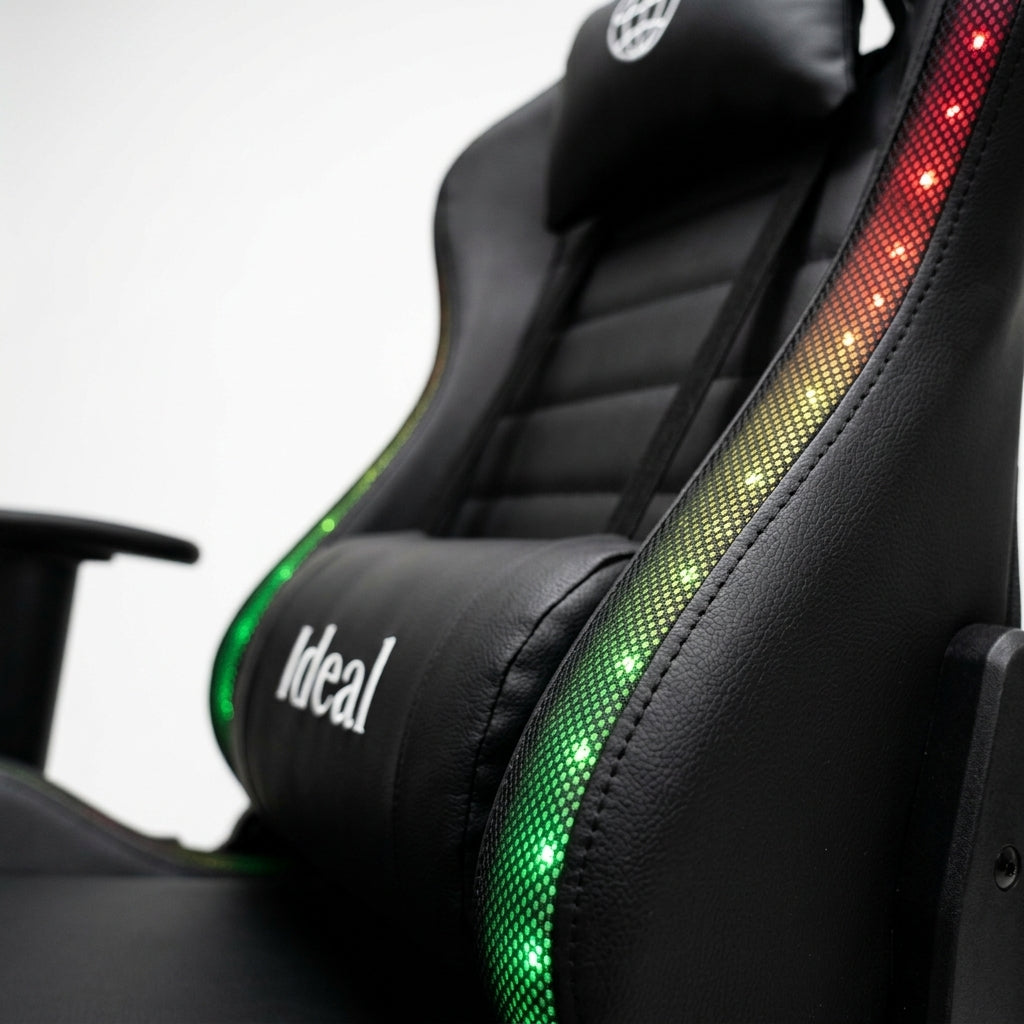 Cadeira Gamer Giratória com Luzes RGB - Sortida